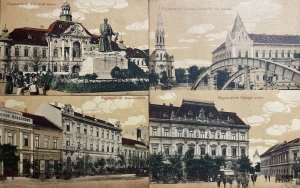 Lot 4 postcards Serbia Zrenjanin Nagybecskerek Becicherecu Mare Großbetschkerek