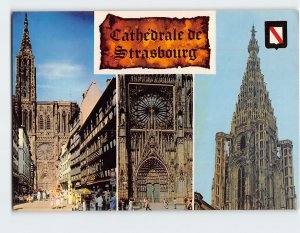 Postcard Cathédrale Notre-Dame-de-Strasbourg Strasbourg France