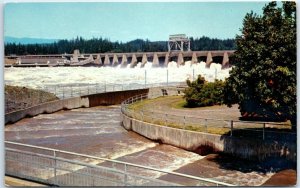 M-59818 Open Spillway with fish ladders at Bonneville Dam