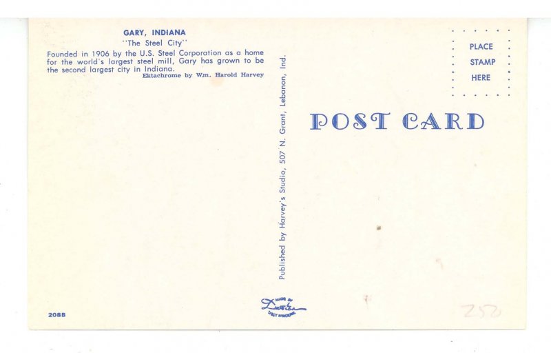 IN - Gary. Main Street Scene ca 1955