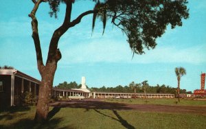 Vintage Postcard View of Holiday Lodge Restaurant Hotel Perry Florida FL