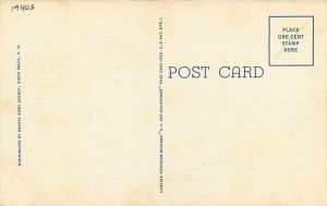 Large Letters Multi South Falls South Dakota Teich linen 1940s Postcard 21-849