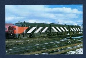 Canadian National Train Railroad FAIRVIEW NOVA SCOTIA Postcard Carte Postale