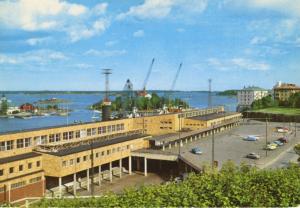 Helsinki Finland Pavilion & Olympic Dock c1964 Vintage Postcard D24