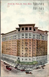 Vtg 1910s The St Paul Hotel St Paul Minnesota MN Postcard