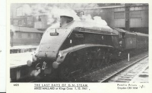 Railway Postcard - Trains, The Last Days of G.N. Steam, Mallard, 1961 - V2221