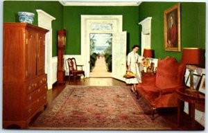 Postcard - View from the spacious entrance room, Berkeley Plantation - Virginia