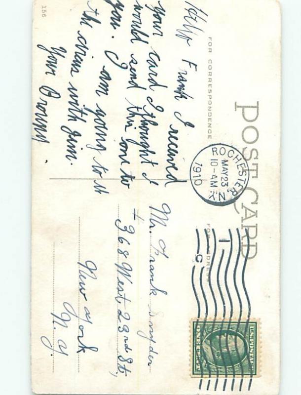 Divided-Back ROMANTIC COUPLE Great Postcard AA7543