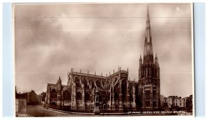 St Mary Redcliffe Church Bristol England Black And White Postcard