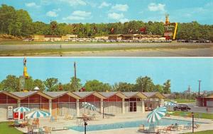 Meridian Mississippi Holiday Inn Multiview Vintage Postcard K35600