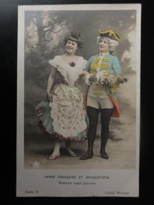 Garde française et bouquetière FRENCH GUARD & FLOWERGIRL No. X RP c1906 110515