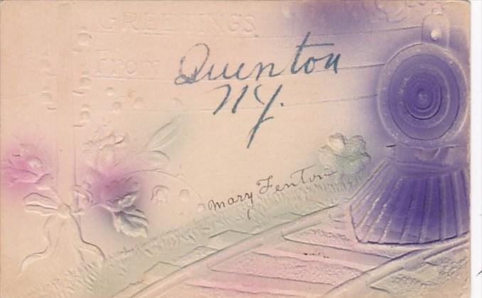 New York Greetings From Quinton 1908