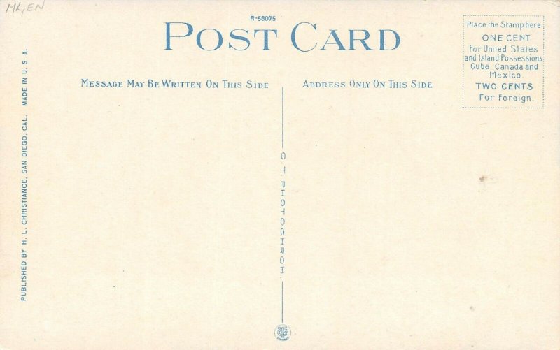 LP44  Coronado California  Postcard   Beach Tent City