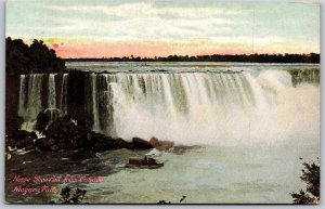 Vtg Niagara Falls New York Ny Horse Shoe Falls View From Canada 1910s Postcard