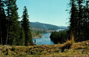 Canada British Columbia Scenic View Of Quesnel Lake From Likely