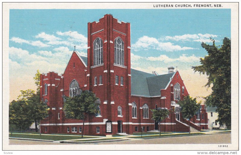FREMONT, Nebraska, 1930-1940´s; Lutheran Church