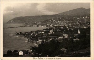 CPA SAN REMO Panorama da Poggio ITALY (801811)