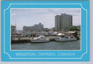 Pleasurecraft, Marina, Waterfront, Kingston, Ontario, Chrome Postcard