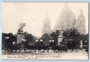 Germany Postcard Greetings from Berlin Snapshot from Housewarming Ceremony 1905