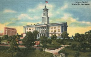 Vintage Postcard 1952 State Capitol Building Landmark Nashville Tennessee TN