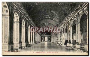 Old Postcard Versailles Hall of Mirrors