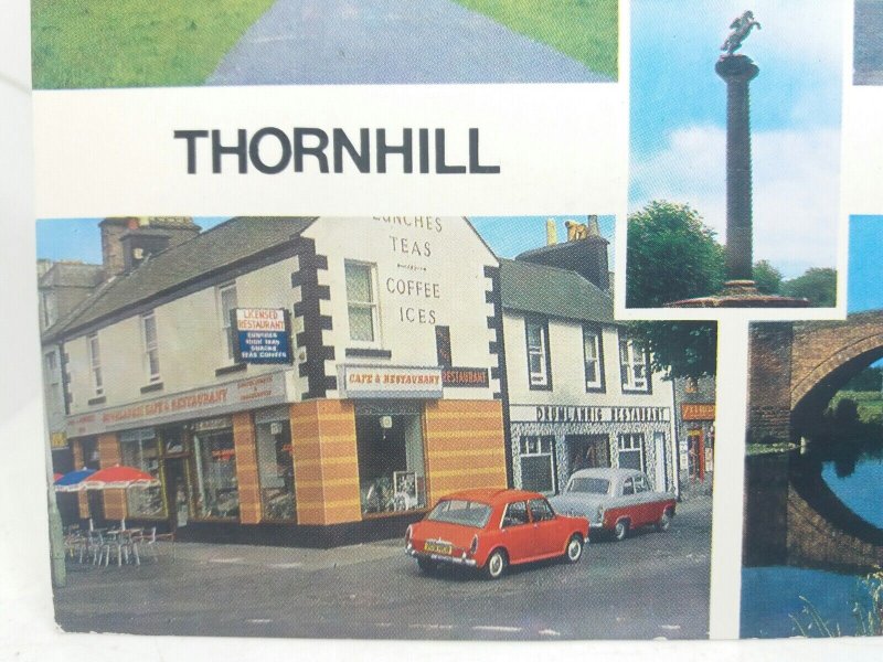 Drumlanrig Cafe Restaurant Main Street Thornhill Dumfries Vintage Postcard 1975