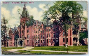 Postcard - Harper Hospital - Detroit, Michigan