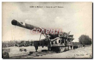 Old Postcard Militaria Camp of Mailly Canon 340mm cradle