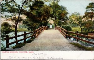 Battle Ground Concord MA Mass c1906 Bosselman USA Postcard F14