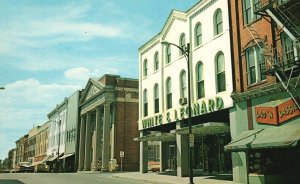 Vintage Postcard View Of West Main Street Salisbury Maryland Tingle Printing Pub 