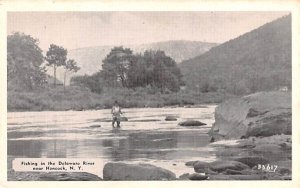 Fishing in the Delaware River Hancock, New York  