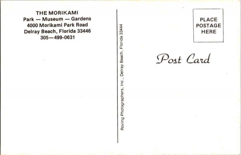 Bonsai, The Morikami Park Museum Gardens Delray Beach FL Vintage Postcard L63