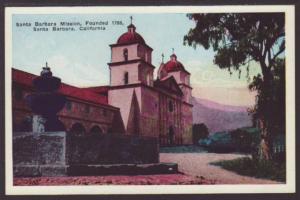 Santa Barbara Mission,Santa Babara,CA Postcard 