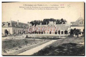 Old Postcard Champigny sur Veude Le Chateau