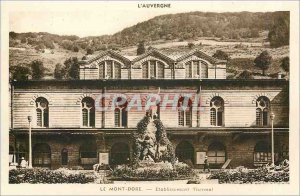 Old Postcard Auvergne Mont Dore Spa Establishment