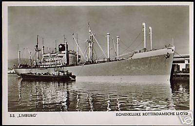 Royal Dutch Lloyd, Steamer S.S. Limburg (1940s) RPPC