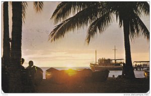 Sunset at El Sol Beach, PUERTO VALLARTA, Mexico, PU-1972