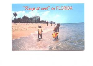 Children on the Beach, Keep it Cool, Florida,