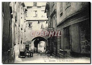 Old Postcard Rennes Gate Bakery Mordellaise Huguet Cherel debiting