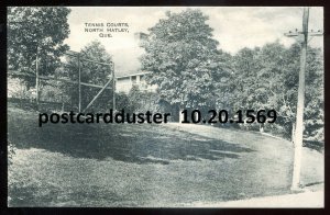 h5066 - NORTH HATLEY Quebec Postcard 1910s Tennis Courts by Le Baron