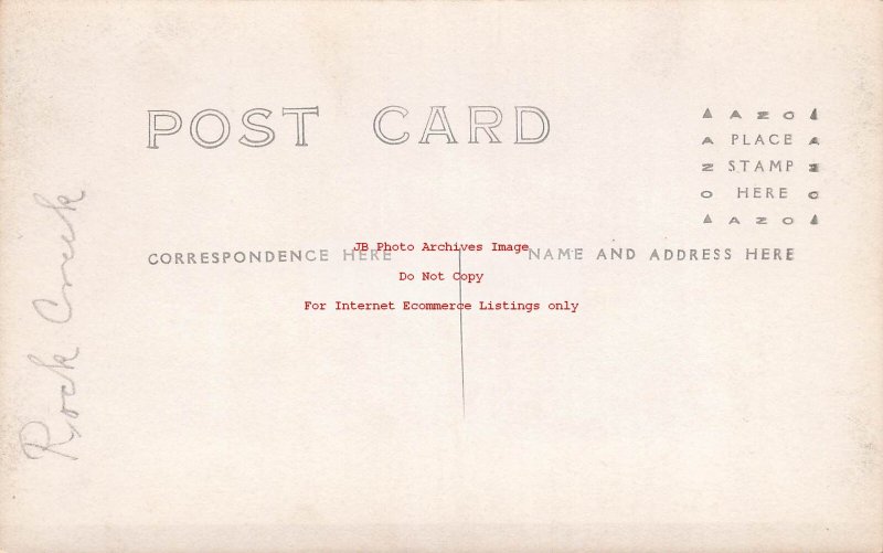 OR, Douglas County, Oregon, RPPC, Rock Creek, Photo