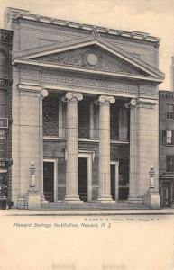 Newark New Jersey Howard Savings Institution Antique Postcard K71092