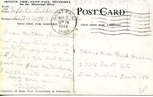 MN - St. Paul. Skyline View on the Mississippi