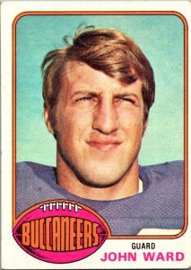 1976 Topps Football Card John Ward Tampa Bay Buccaneers sk4243