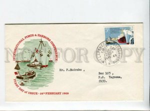 3162790 AUSTRALIA 1969 Ships INTERNATIONAL PORTS HARBORS FDC