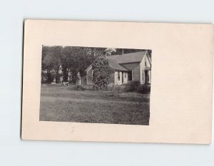 Postcard - House Trees Grass Scene Vintage Picture