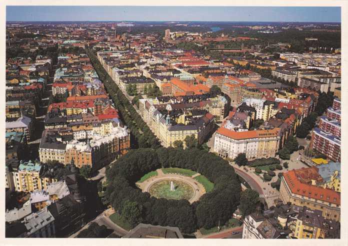 East Side of Stockholm, Sweden - mailed 1998