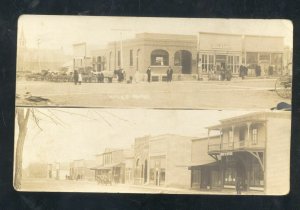 RPPC HILL MINNESOTA DOWNTOWN STREET SCENE STORES REAL PHOTO POSTCARD