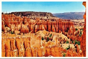 CONTINENTAL SIZE POSTCARD VIEW FROM NAVAJO LOOP TRAIL BRYCE CANYON NAT PARK UTAH