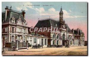 Old Postcard Valenciennes Train